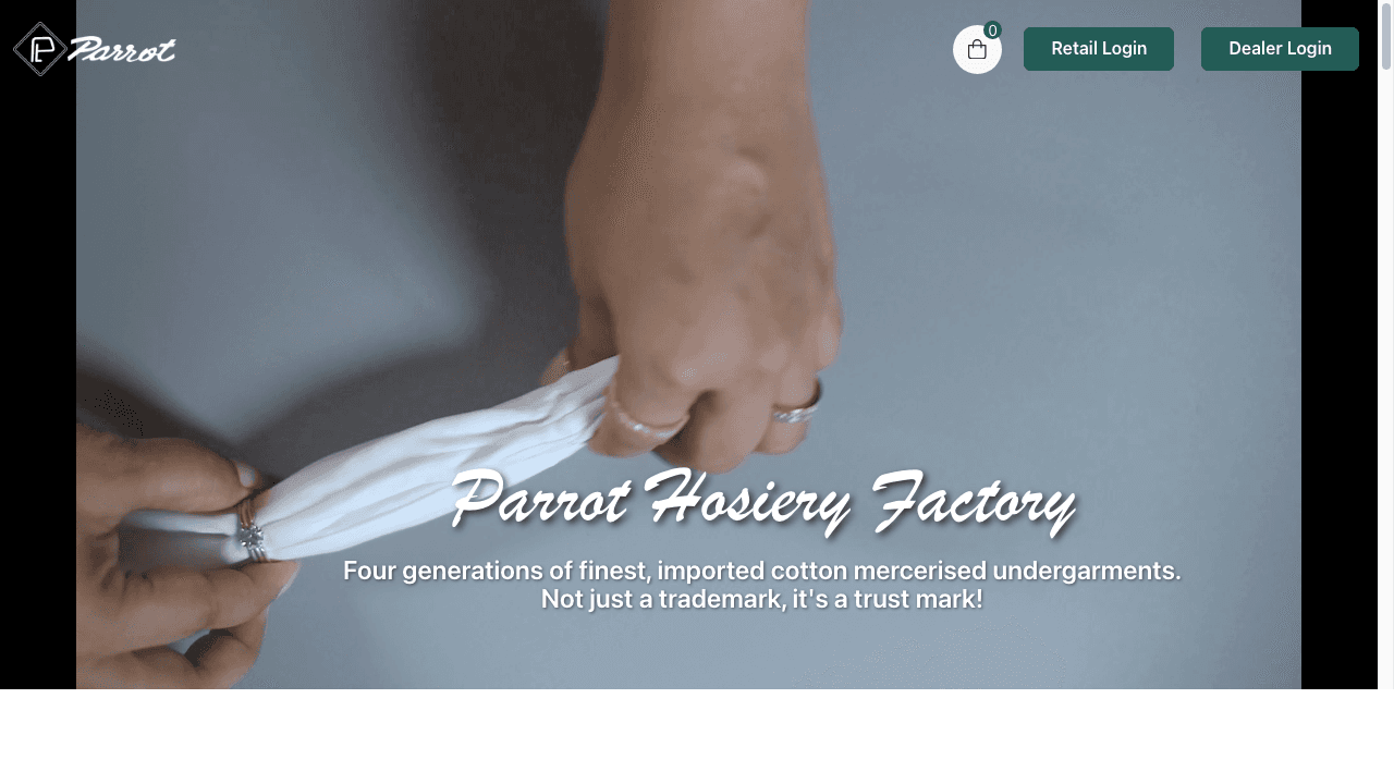 The Parrot — B2B Portal preview